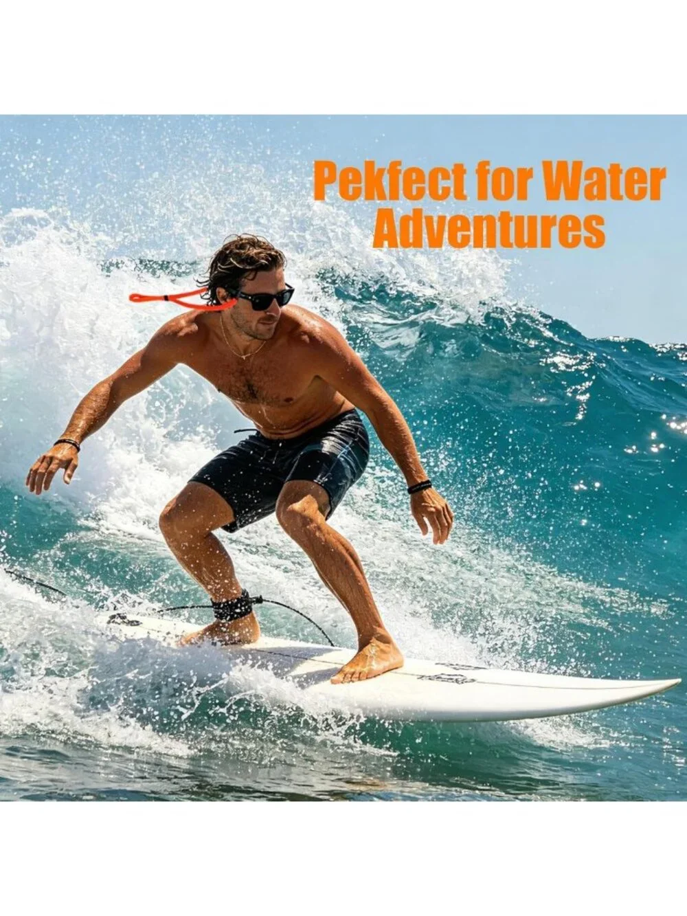 5PCS Floating Sunglasses Strap - Side-Clip Glasses Holder for Water Sports